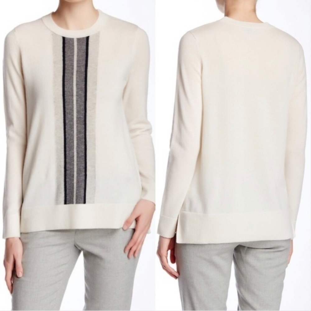 Vince Regimentak stripe cashmere sweater
